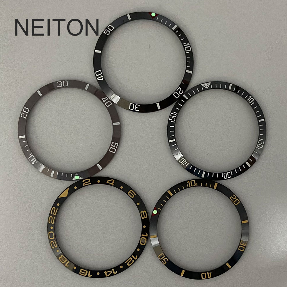 Watch Bezel Insert - NEITON Sisipan Bezel Keramik 34Mm untuk