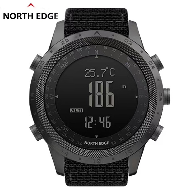 Altimeter Compass Watch - NORTH EDGE jam tangan Digital pria,
