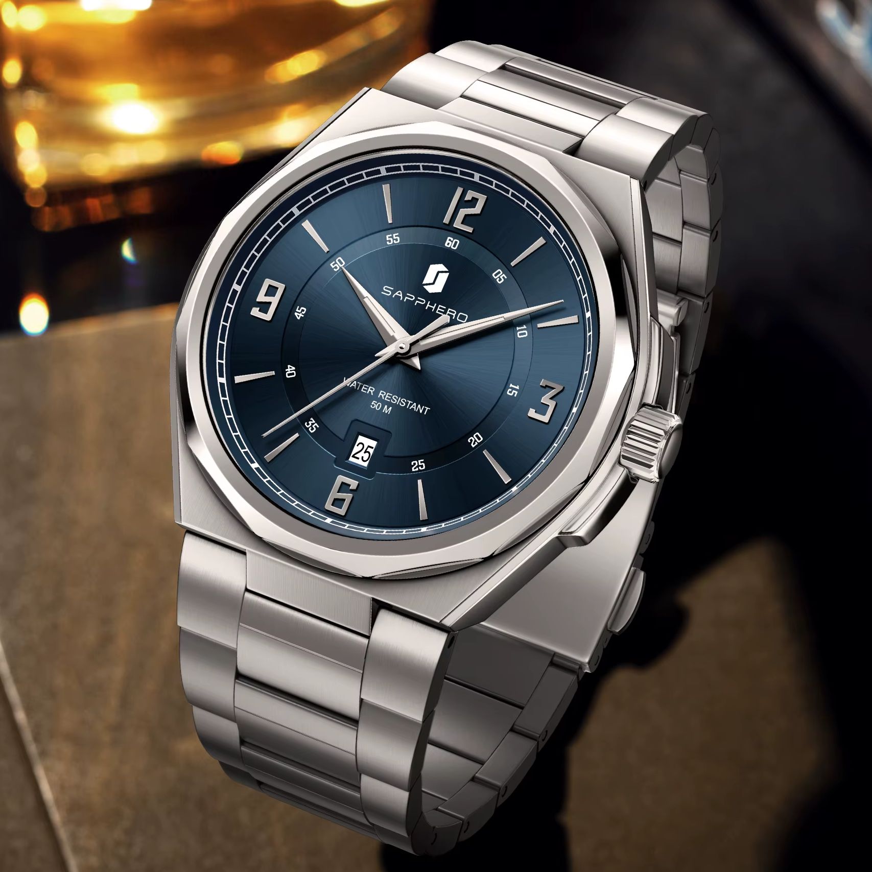 Smartwatch Watches Gift For Men - Jam Tangan Pria SAPPHERO Quartz dengan