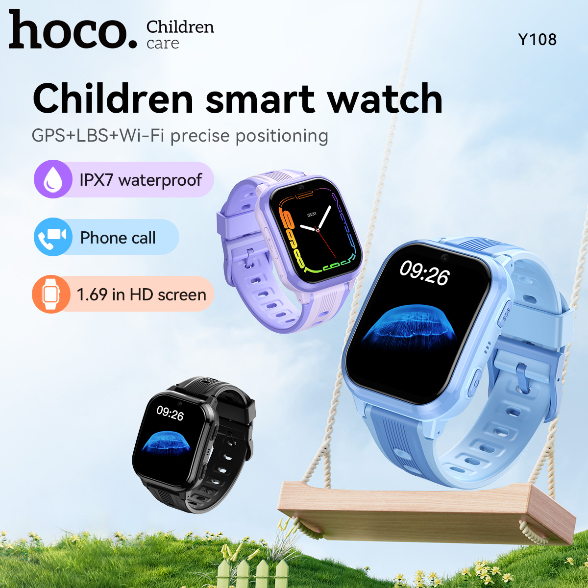 Smartwatch Watches Boys - Jam Tangan Pintar Anak HOCO Y108