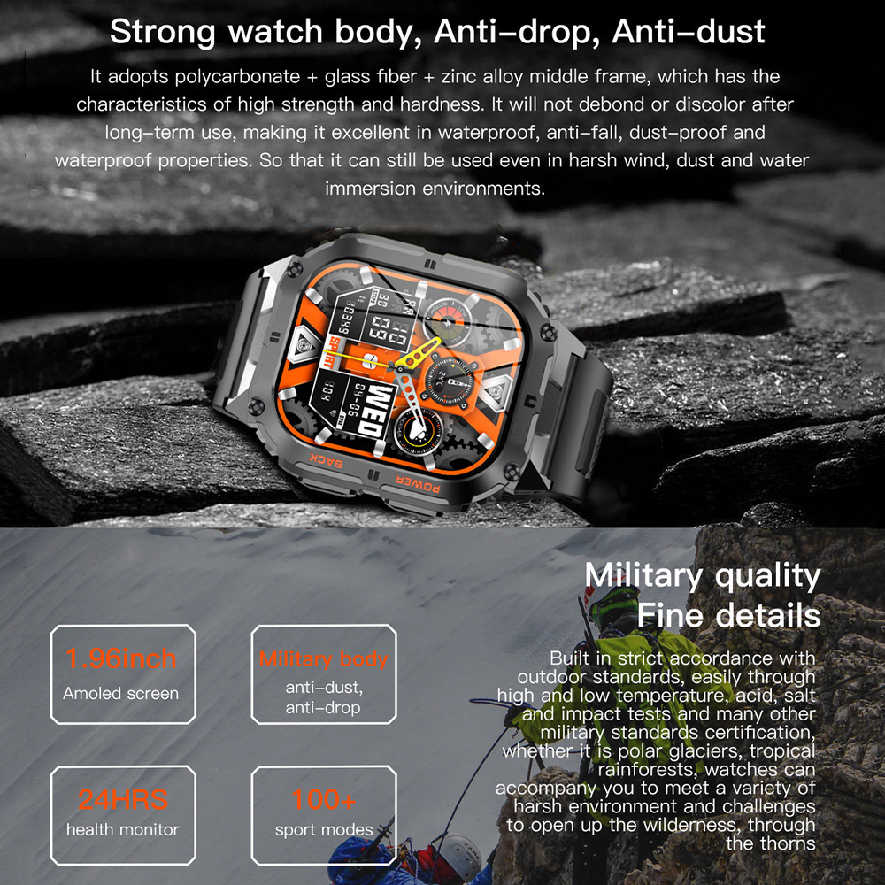 K61 Pro Jam Tangan Pintar Pria - Smartwatch Digital Watches For Men ulasan dan harga