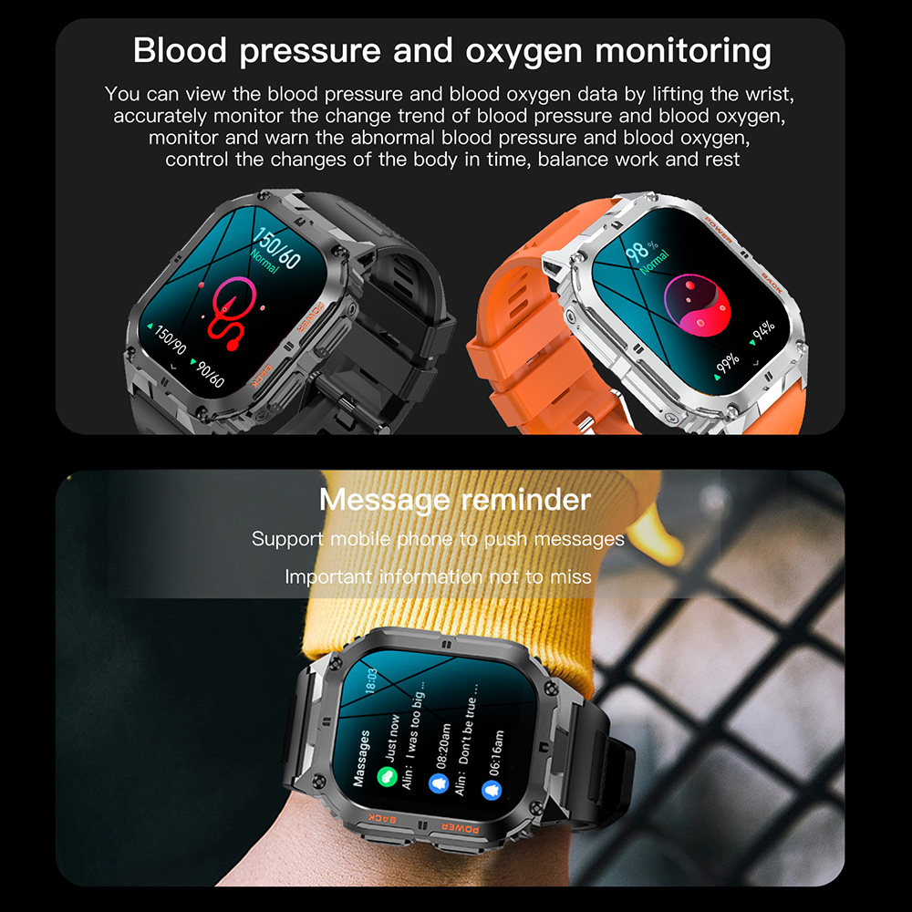 K61 Pro Jam Tangan Pintar Pria - Smartwatch Digital Watches For Men ulasan dan harga