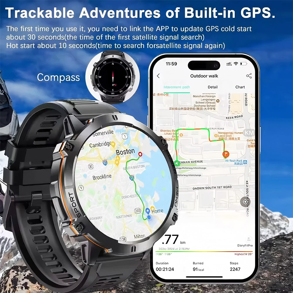 Jam Tangan Pintar Olahraga Mil - Altimeter Compass Watch ulasan dan harga