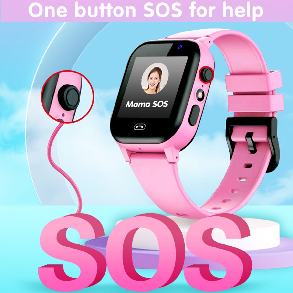 Jam tangan pintar anak panggil - Smartwatch Watches For Girls Kids ulasan dan harga