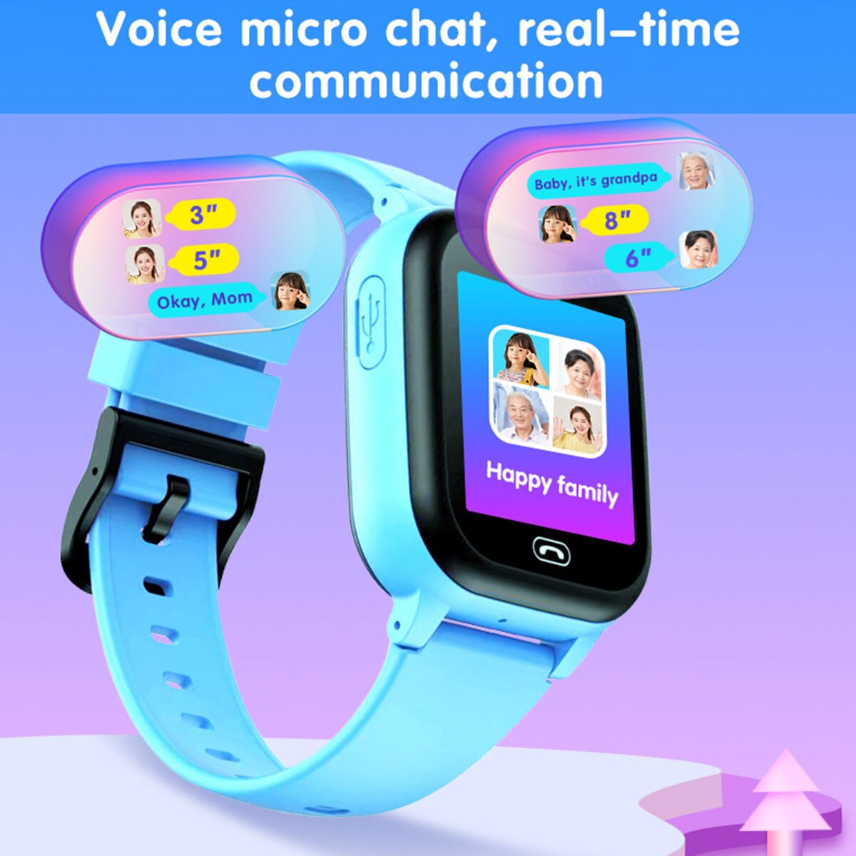 Jam tangan pintar anak panggil - Smartwatch Watches For Girls Kids ulasan dan harga