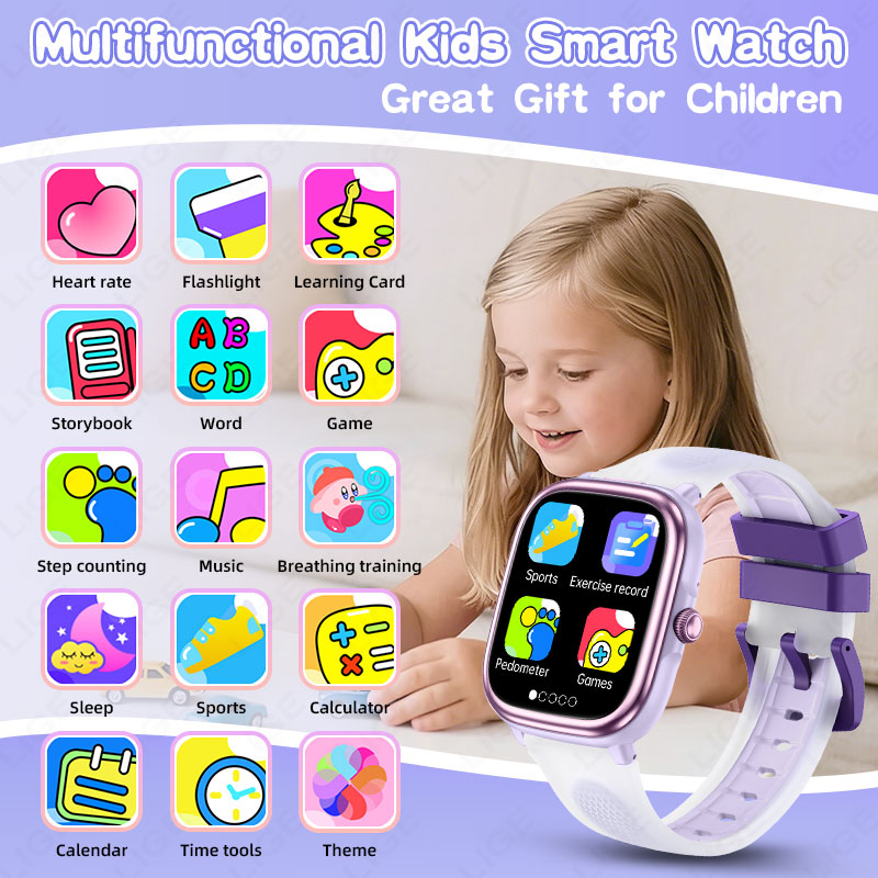 LIGE 2026 Jam Tangan Pintar An - Smartwatch Watches For Girls Kids ulasan dan harga