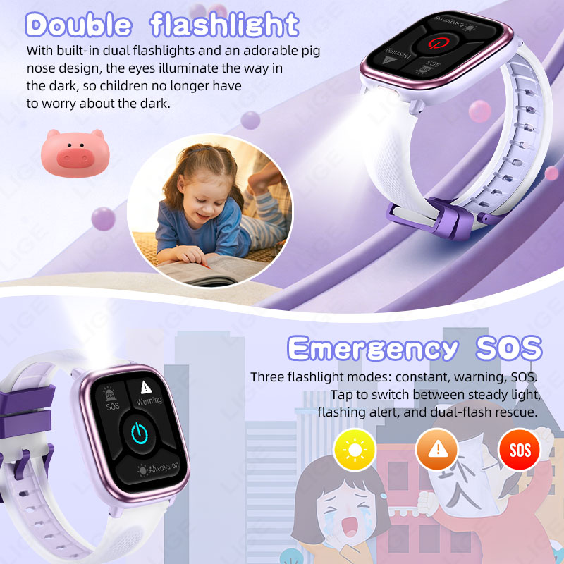 LIGE 2026 Jam Tangan Pintar An - Smartwatch Watches For Girls Kids ulasan dan harga