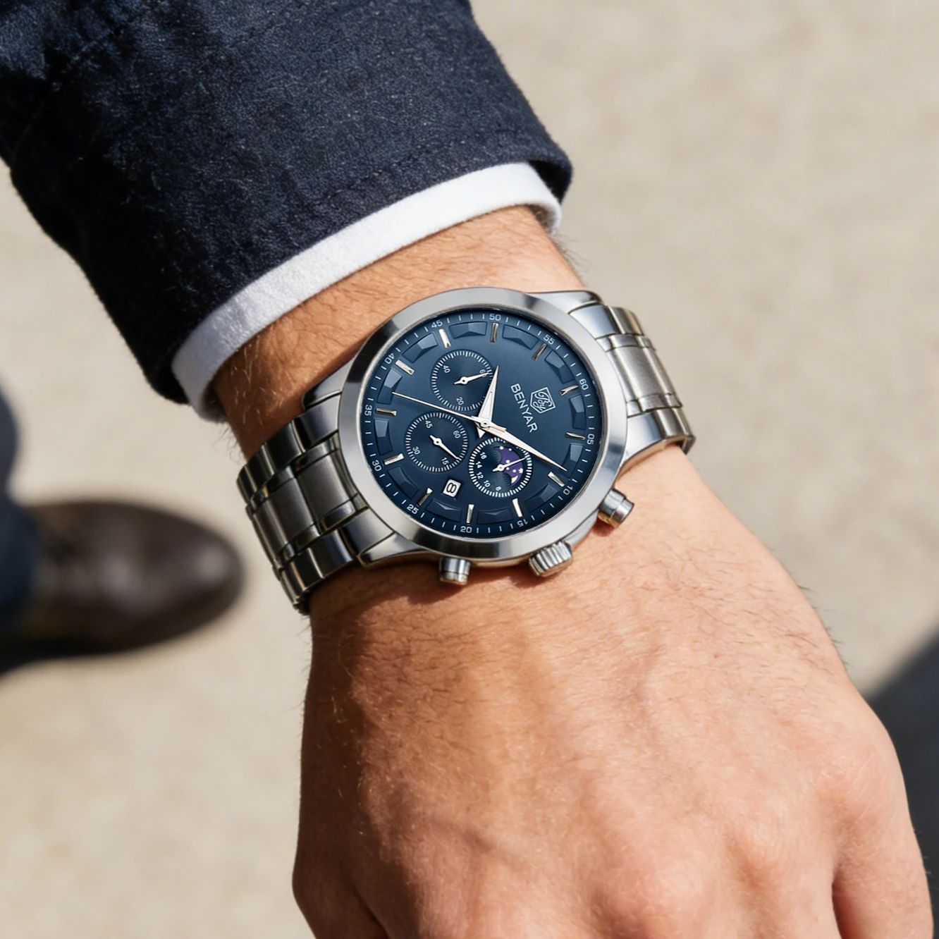 Jam Tangan Chronograph Pria BE - Smartwatch Watches Gift For Men ulasan dan harga