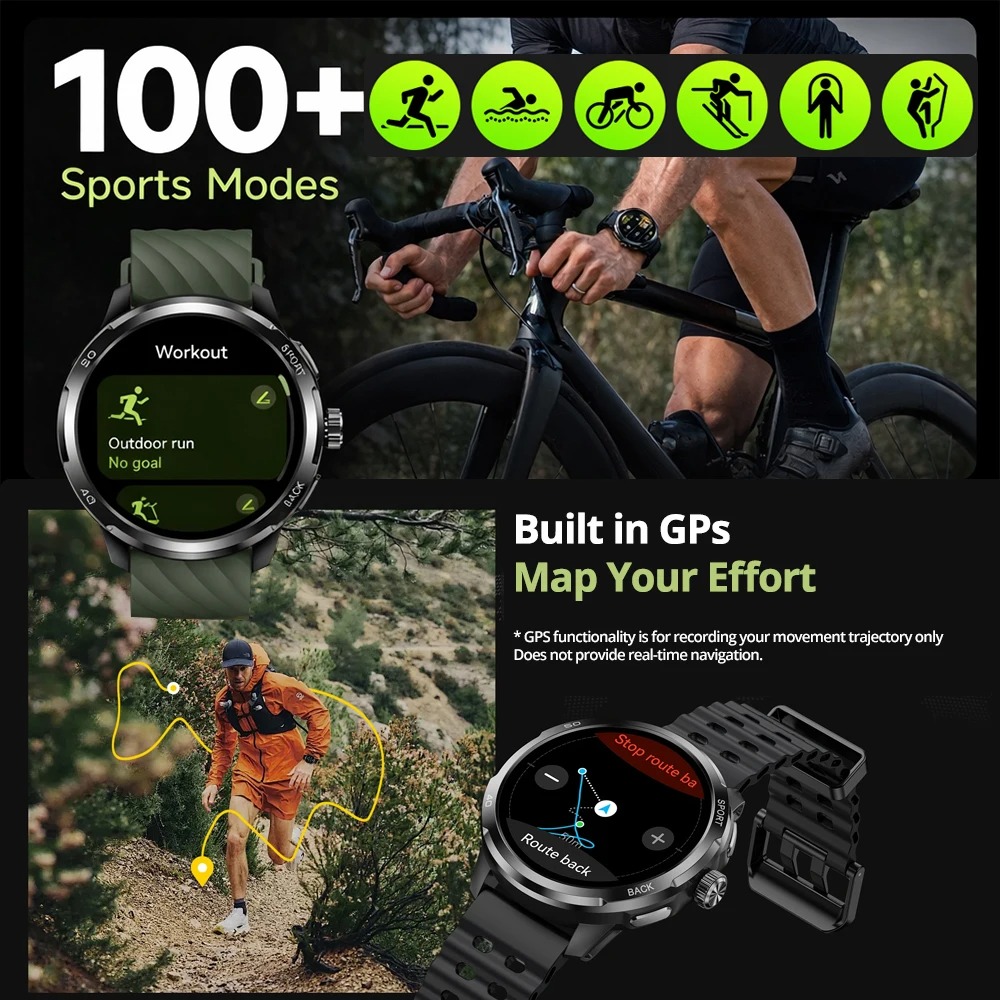 Jam Tangan Pintar Ulefone Armo - Smartwatch Watches For Men With Gps ulasan dan harga
