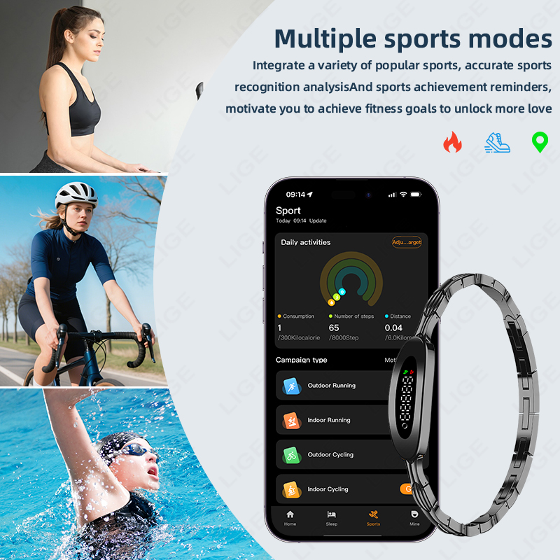 LIGE Gelang Pintar Pria untuk  - Couple Watches Smartwatch ulasan dan harga