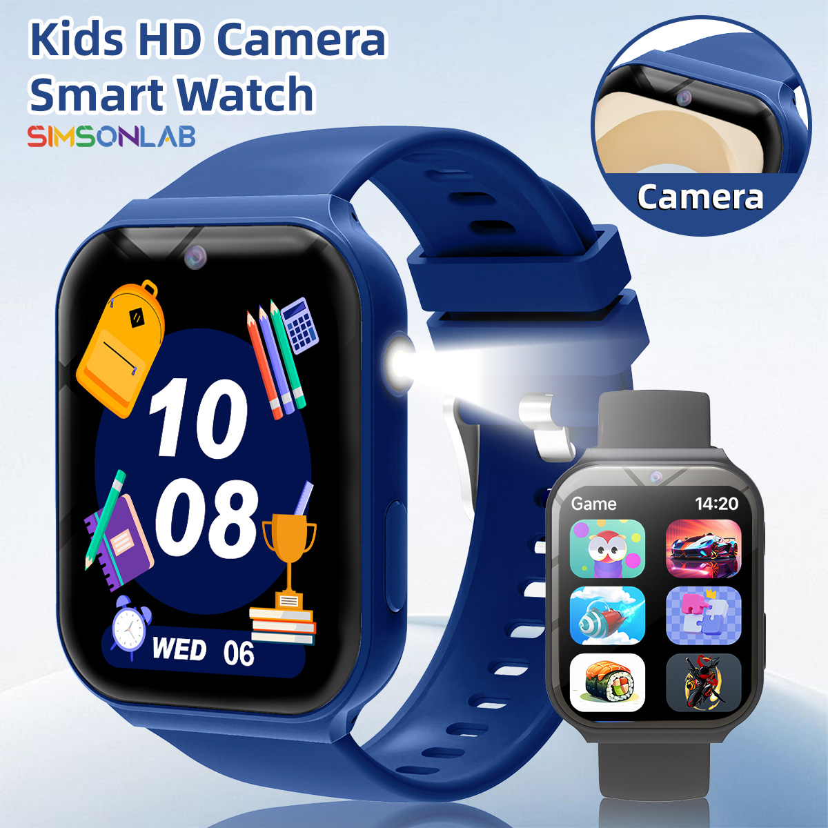 Jam Tangan Pintar Anak HD Kame - Smartwatch Watches For Girls Kids ulasan dan harga