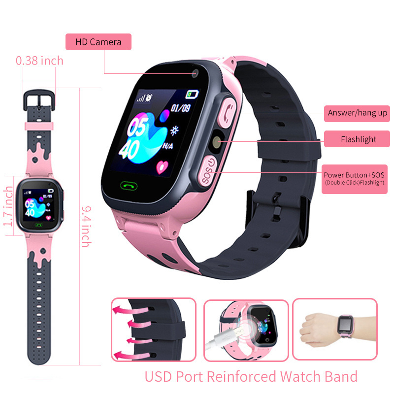 Jam Tangan Pintar Anak Jam Tan - Smartwatch Watches For Girls Kids ulasan dan harga