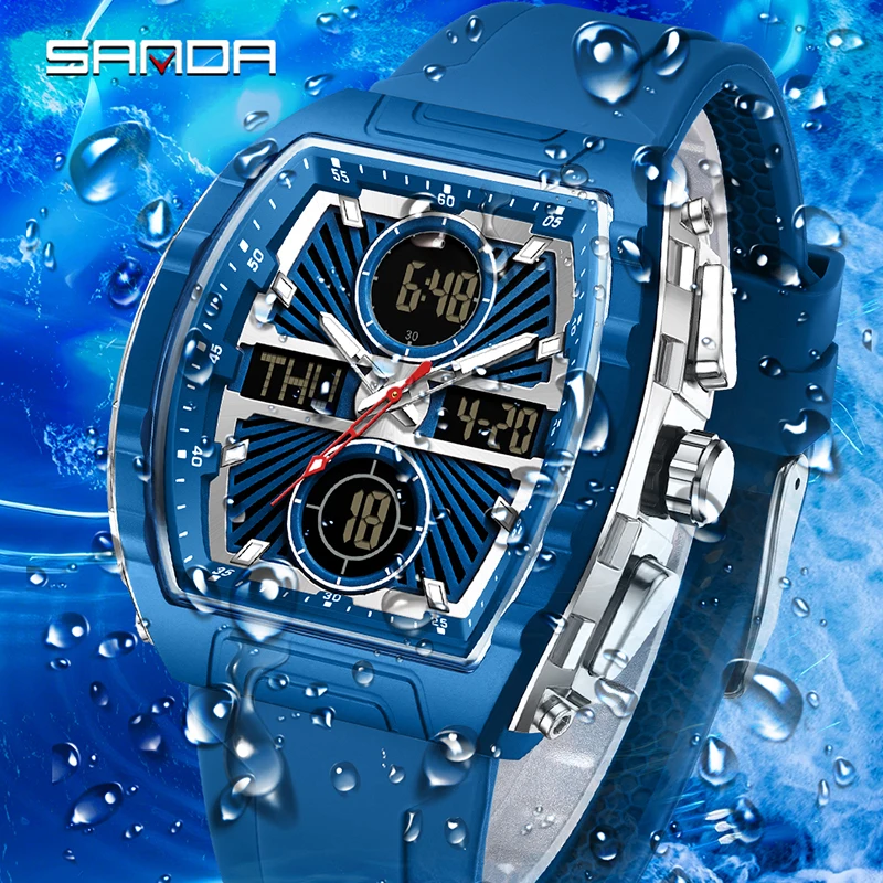 SANDA Jam Tangan Pria Tren Fas - Smartwatch Trending Watches For Men ulasan dan harga