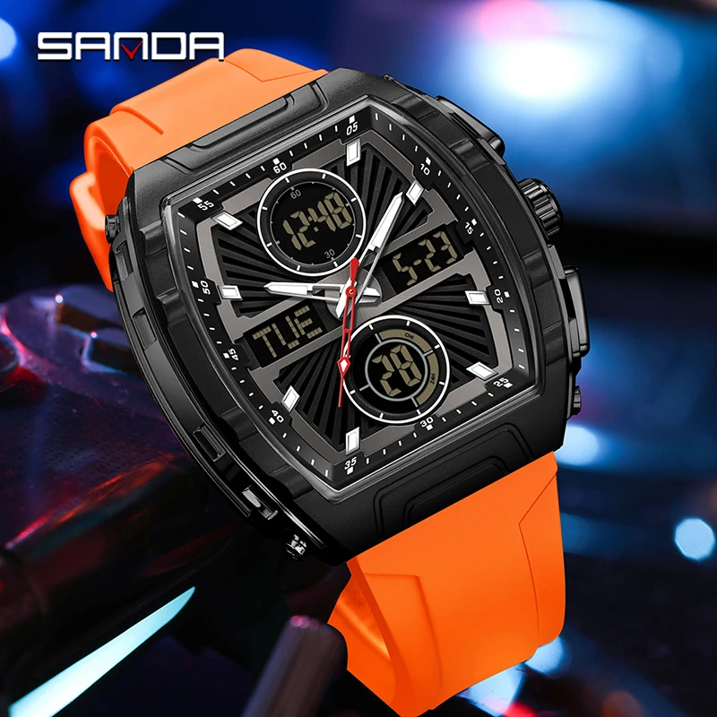 SANDA Jam Tangan Pria Tren Fas - Smartwatch Trending Watches For Men ulasan dan harga