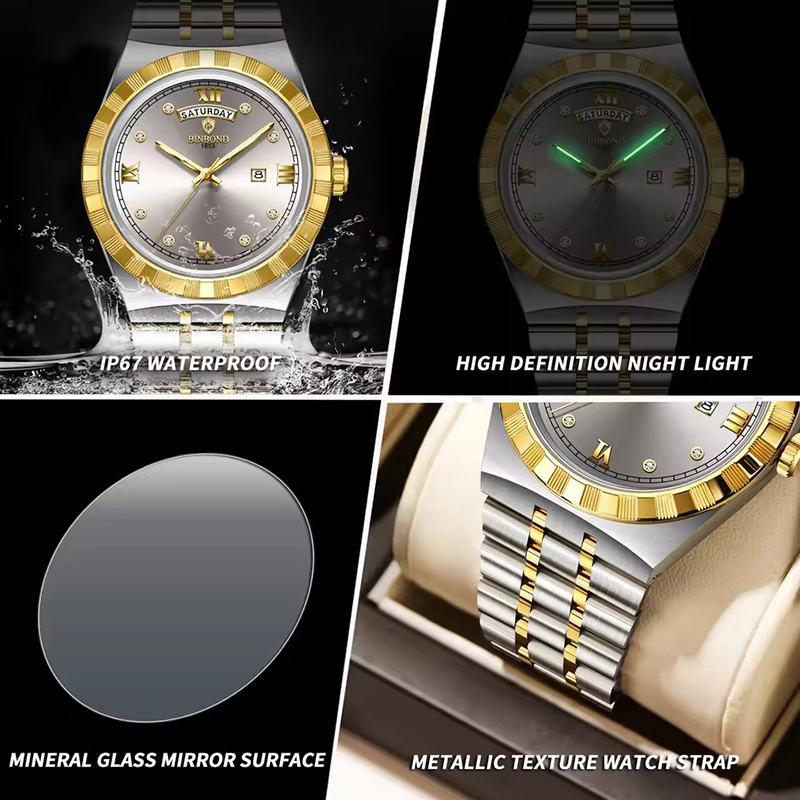 Jam Tangan Pria BINBOND Tren F - Smartwatch Trending Watches For Men ulasan dan harga