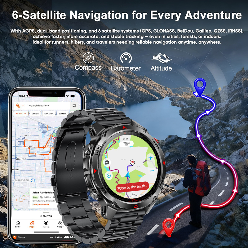 T-Rex 3 Pro Jam Tangan Pintar  - Altimeter Compass Watch ulasan dan harga