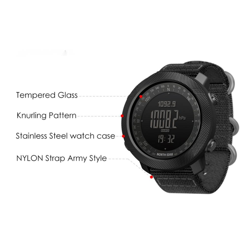 NORTH EDGE jam tangan untuk pr - Altimeter Compass Watch ulasan dan harga