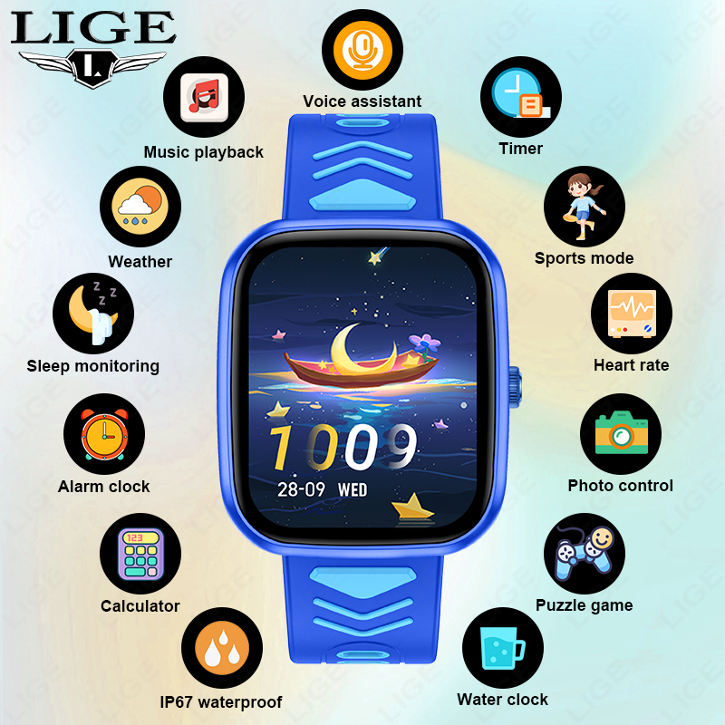 Jam Tangan Pintar Anak LIGE, T - Smartwatch Watches For Girls Kids ulasan dan harga