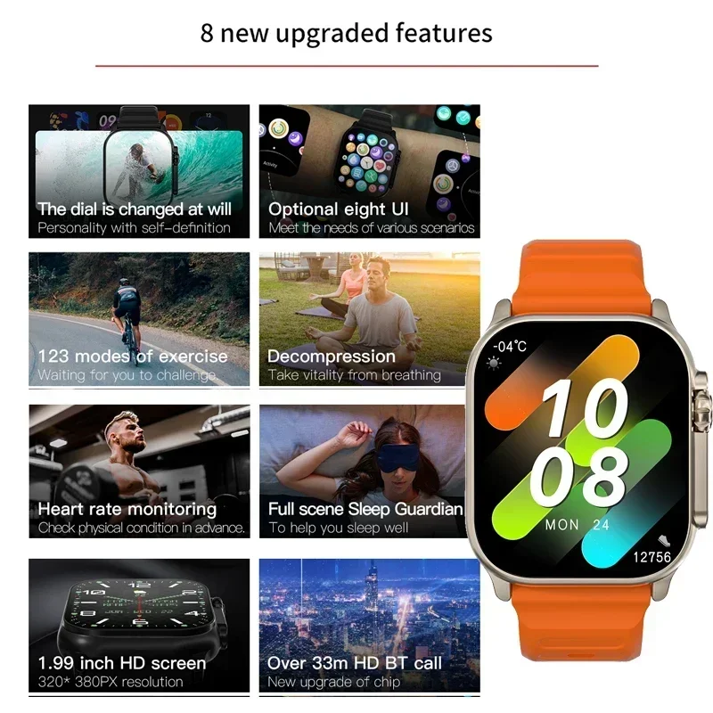 Jam Tangan Seri 9 Baru PK HK8  - Smartwatch Watches For Men With Gps ulasan dan harga