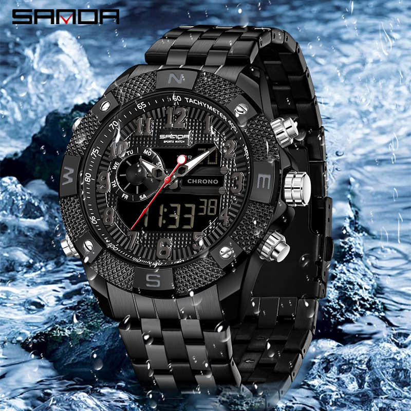 Jam tangan elektronik SANDA, t - Smartwatch Trending Watches For Men ulasan dan harga