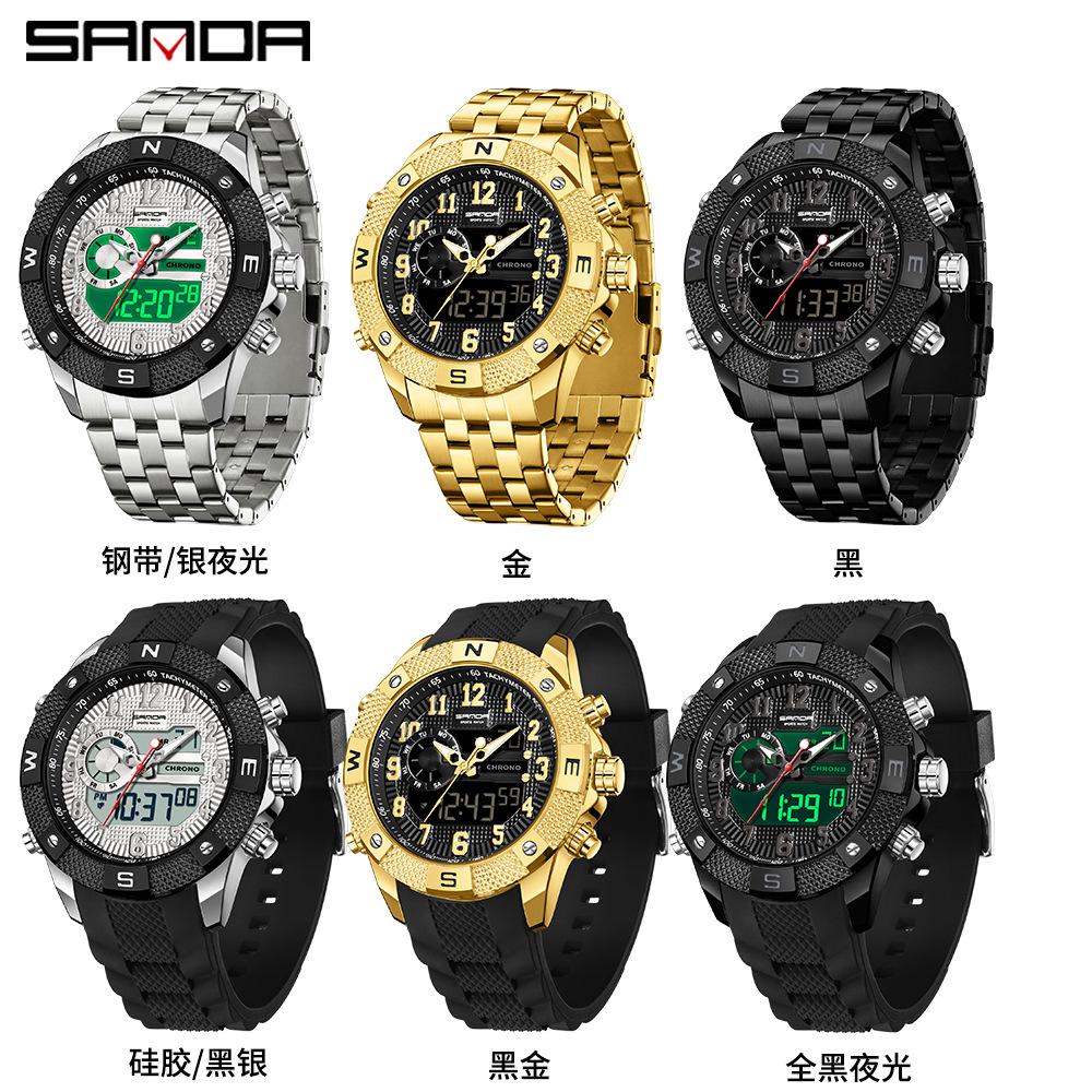 Jam tangan elektronik SANDA, t - Smartwatch Trending Watches For Men ulasan dan harga
