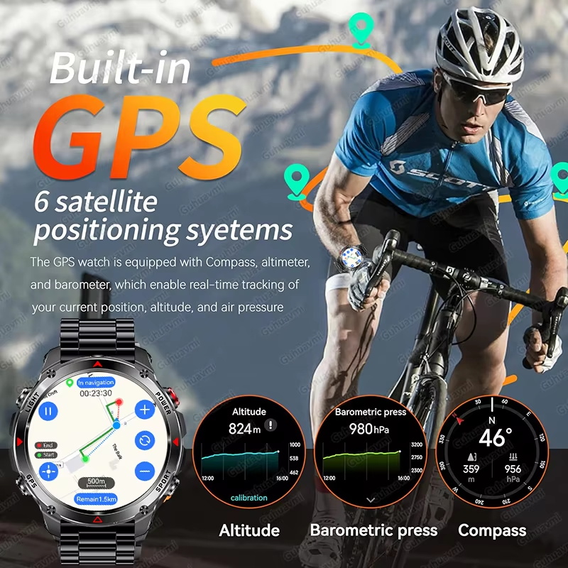 Jam Tangan Pintar GPS Militer  - Altimeter Compass Watch ulasan dan harga