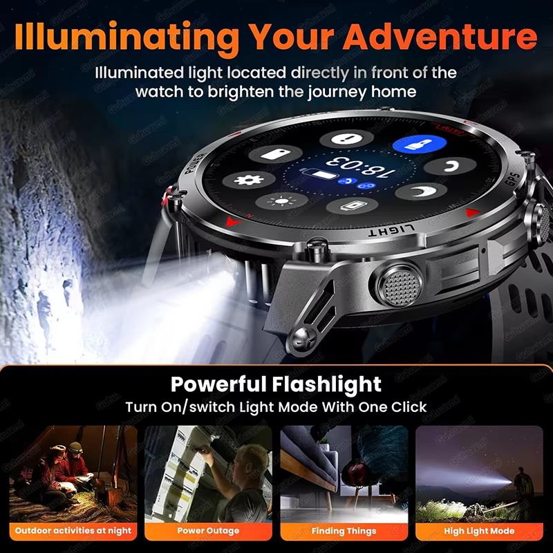 Jam Tangan Pintar GPS Militer  - Altimeter Compass Watch ulasan dan harga