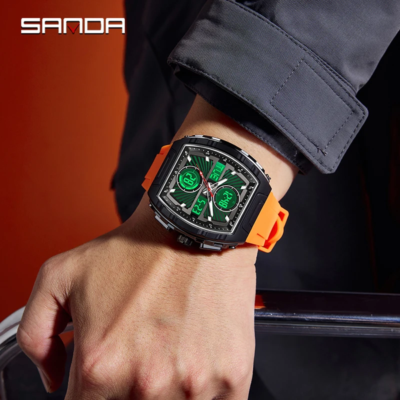 SANDA Jam Tangan Pria Tren Fas - Smartwatch Trending Watches For Men ulasan dan harga