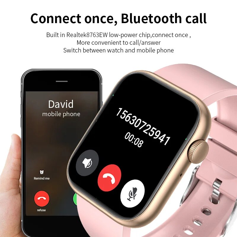 LIGE jam tangan pintar panggil - Smartwatch Digital Watches For Men ulasan dan harga