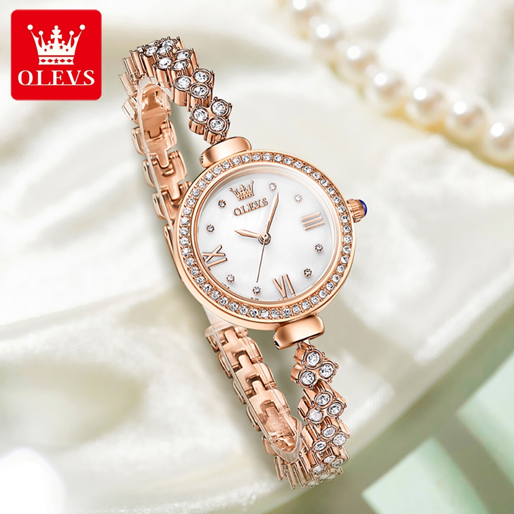 OLEVS jam tangan kuarsa wanita - Watch Bezel Insert ulasan dan harga