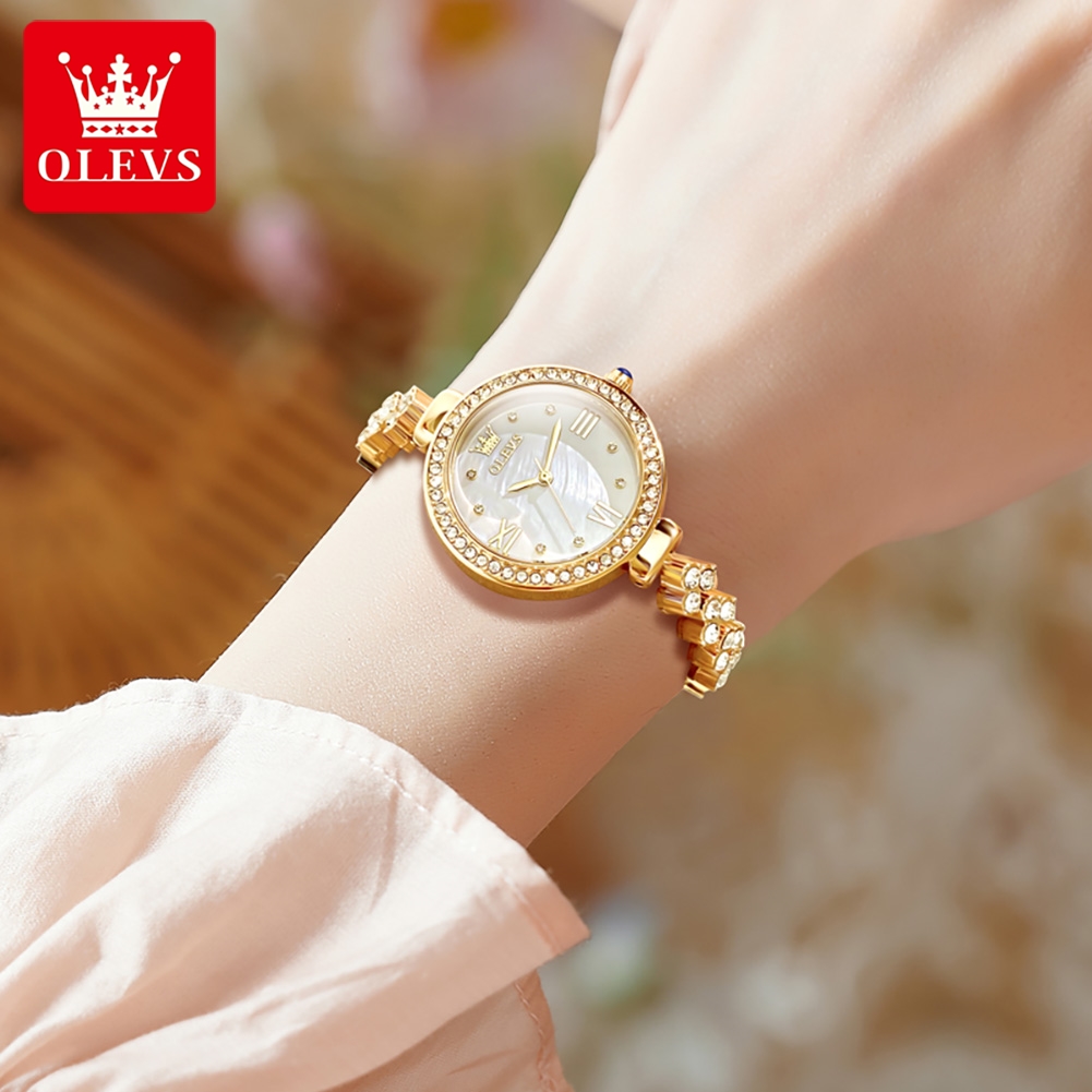 OLEVS jam tangan kuarsa wanita - Watch Bezel Insert ulasan dan harga